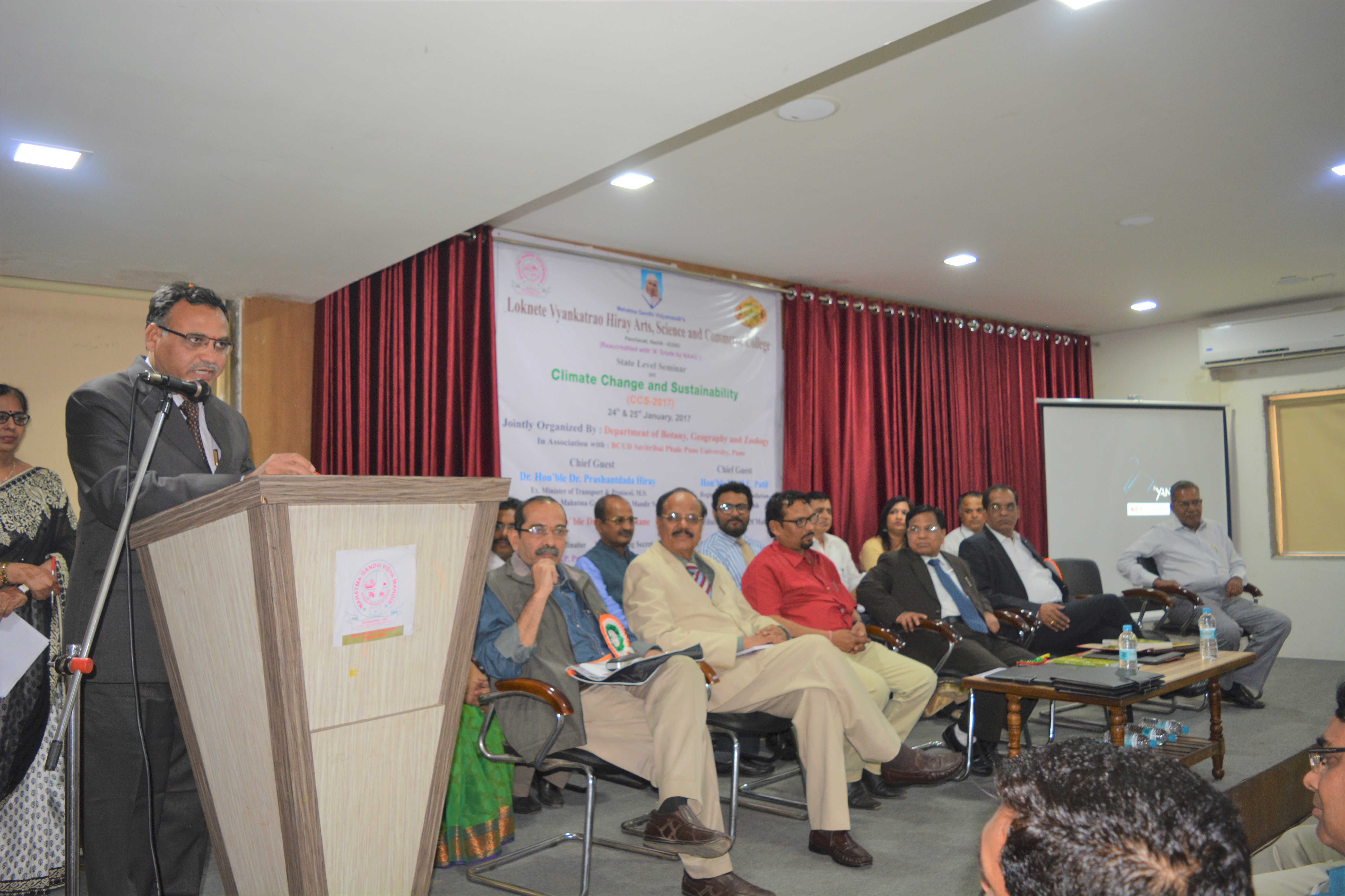 Seminar Organize Entitled “Climate Change and Sustainability”