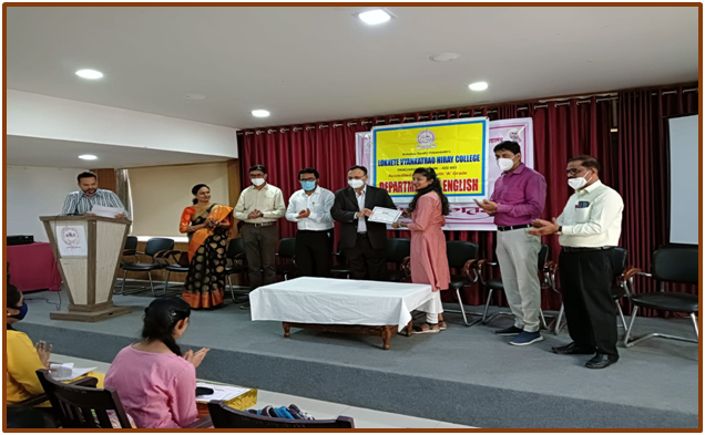 Certificate Course in English: Distribution of Certificate at the hands of Prin.
Dr. B S. Jagdale