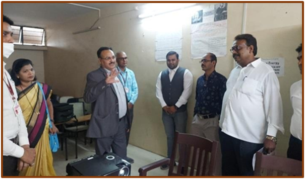 Prin.Dr.B.S. B.S Jagdale interacting with the Research Committee