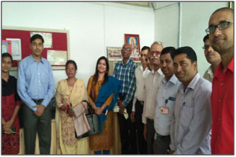 Personalities from different countries visited a department, namely Dr. Andru Veralla form Somaliya, Smt.  Geeta Vashistha from Nepal and Prof. Dr. R. Ramaswami from Mauritiusare with Prin. Dr. Jagadale B.S. and faculties of the department.
											