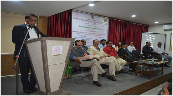 Inaugural Address by Hon`ble Dr. Dhanraj Mane, Director OF Higher Education Govt Of Maharashtra: Two Days State Level Seminar on `Climate Change & Sustainability` Jointly organized by Deptt of Botany, Geography & Zoology` on 24 – 25 th Jan.2017.