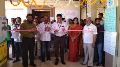 Vice Principal Dr. A. V. Patil Inaugurate the Poster Exhibition on Water Management with incharge Dr. N. B. Pawar, Dr. Sucheta Sonawane, Mr. GovindDeshmukh (OS), HOD Geography Dr. P. Y. Vyalij, Prof. G. U. Harkar etc. 
										