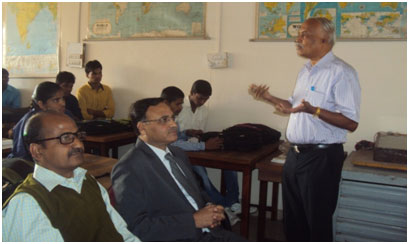 Department of Geography organized a special lecture of Dr. Rameshkumar, Chief Scientist, National Institution of Oceanography (NIO), Panji, Goa, delivered a Lecture on “A Journey to the Icy Continent Antarctica” with Principal Dr. B. S. Jagdale, HOD, Dr. P. Y. Vyalij and others. Date: 18/01/2016