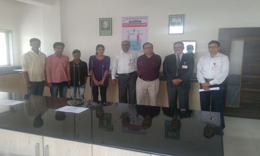 Principal Dr. D. F. Shirude and Principal Dr. B. S. Jagdale visited to Physics Dept.
