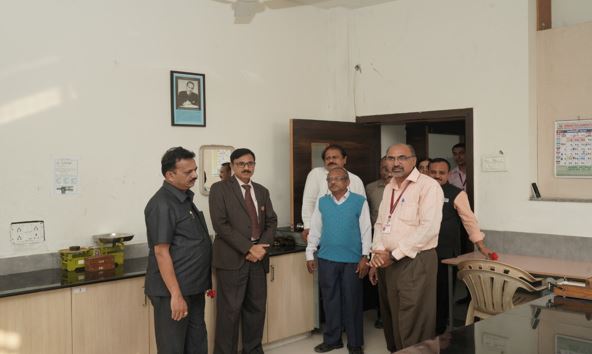 Prof. Dr. Prakash Daulatrao Patil (Chairman) Local Inquiry committee with our Principal Dr. C. G. Dighavkar visited to Physics Dept. on 21 Jan. 2020 for permission of M.Sc. Physics program.